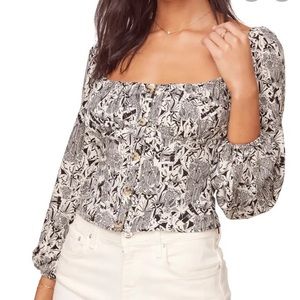 ASTR the Label Square Neck Blouse